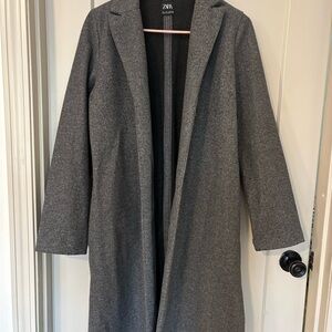 Zara Women's Charcoal Trench Coat